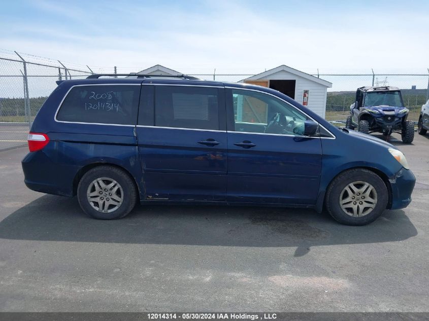 2005 Honda Odyssey VIN: 5FNRL38625B509833 Lot: 12014314