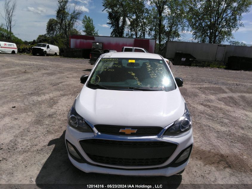 2020 Chevrolet Spark VIN: KL8CA6SA2LC404142 Lot: 12014316