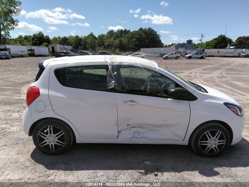 2020 Chevrolet Spark VIN: KL8CA6SA2LC404142 Lot: 12014316