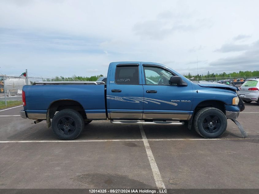 2002 Dodge Ram 1500 VIN: 1D7HU18Z72J129582 Lot: 12014325