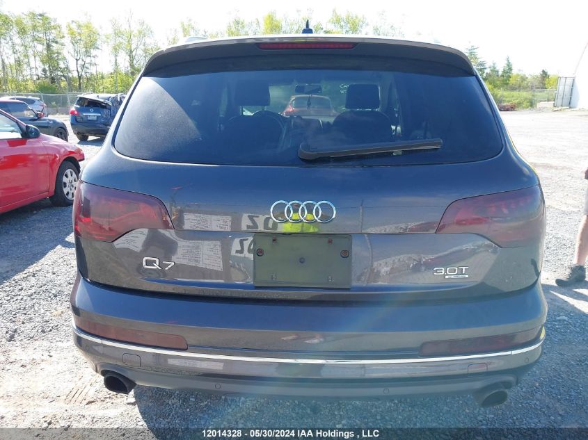 2013 Audi Q7 VIN: WA1VGCFE6DD011793 Lot: 12014328