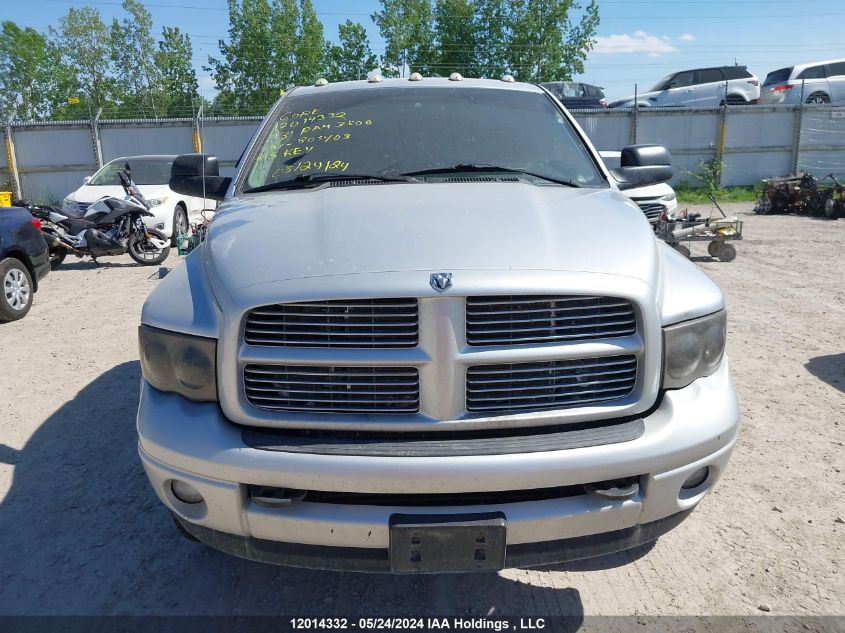 2003 Dodge Ram 3500 VIN: 3D3LU38C13G805403 Lot: 12014332