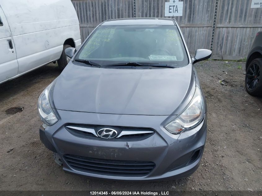 2014 Hyundai Accent Gls/Gs VIN: KMHCT5AE1EU156488 Lot: 12014345