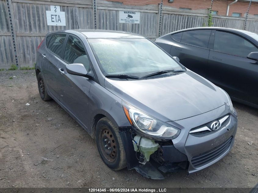 2014 Hyundai Accent Gls/Gs VIN: KMHCT5AE1EU156488 Lot: 12014345