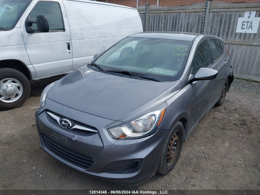 2014 Hyundai Accent Gls/Gs VIN: KMHCT5AE1EU156488 Lot: 12014345