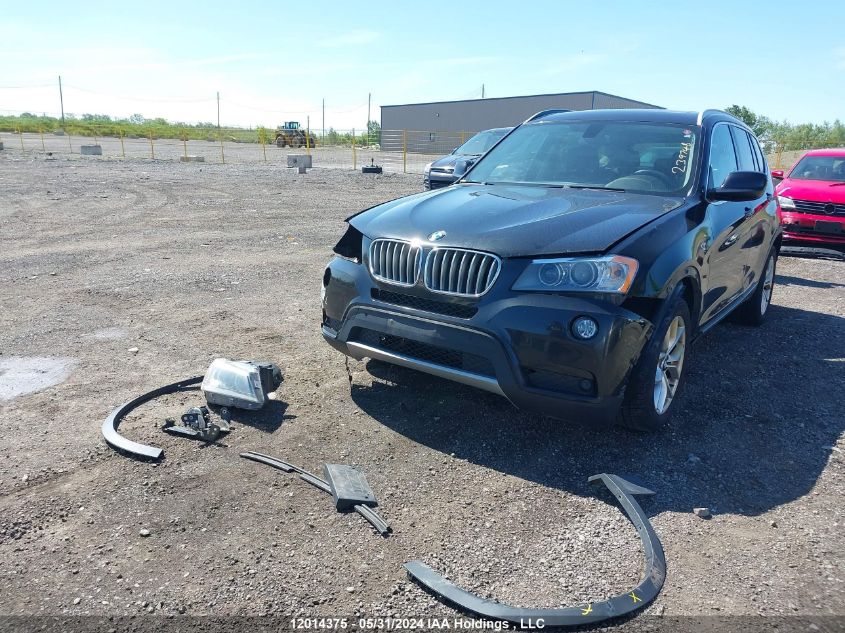 2013 BMW X3 VIN: 5UXWX9C54D0D07843 Lot: 12014375