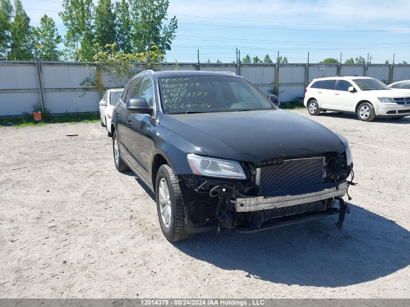 2014 Audi Q5 Premium Plus VIN: WA1DGCFP7EA083585 Lot: 12014379