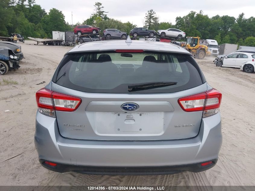 2019 Subaru Impreza Premium VIN: 4S3GTAC64K3725940 Lot: 12014395