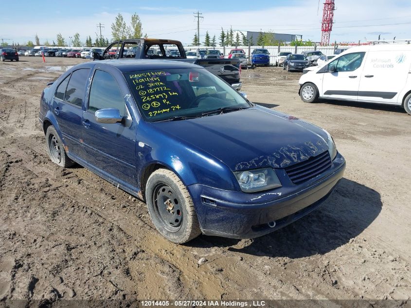 2002 Volkswagen Jetta Gls VIN: 3VWSB29M72M187772 Lot: 12014405