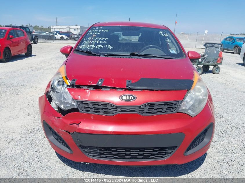 2014 Kia Rio VIN: KNADM5A34E6958488 Lot: 12014416