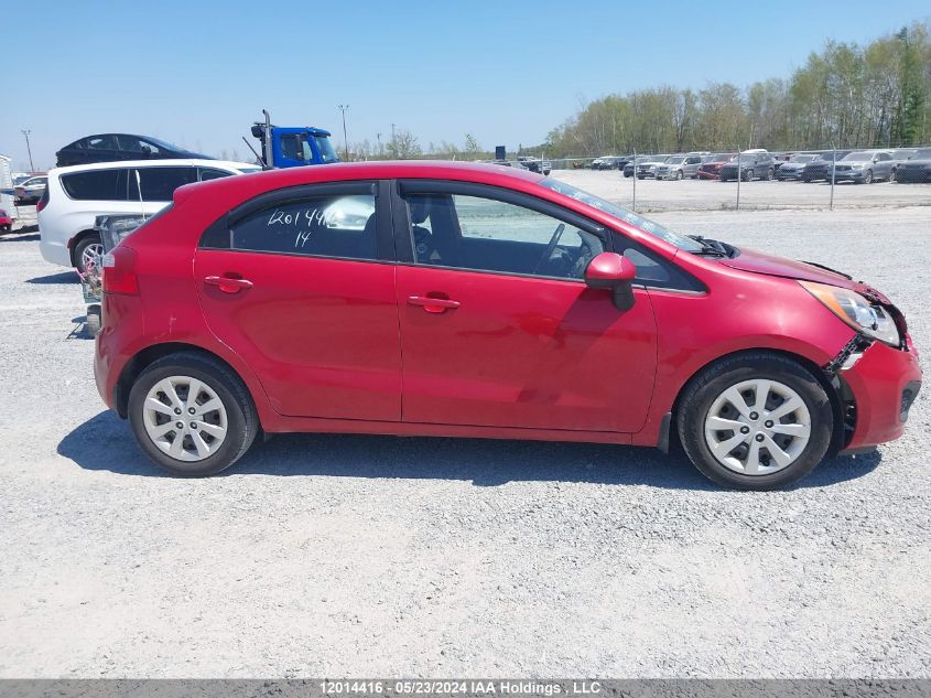 2014 Kia Rio VIN: KNADM5A34E6958488 Lot: 12014416