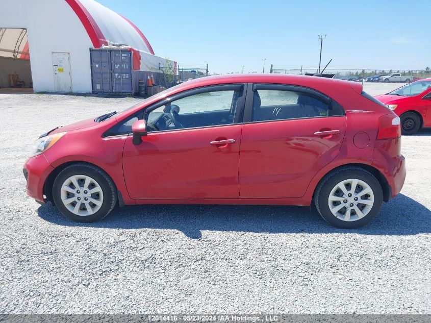 2014 Kia Rio VIN: KNADM5A34E6958488 Lot: 12014416