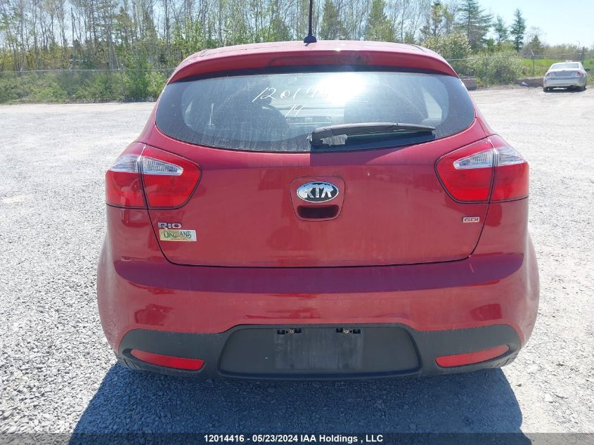 2014 Kia Rio VIN: KNADM5A34E6958488 Lot: 12014416