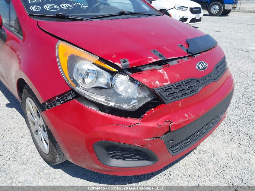 2014 Kia Rio VIN: KNADM5A34E6958488 Lot: 12014416