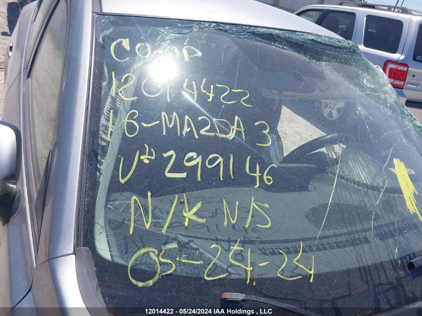 2016 Mazda 3 Sport VIN: 3MZBM1U79GM299146 Lot: 12014422