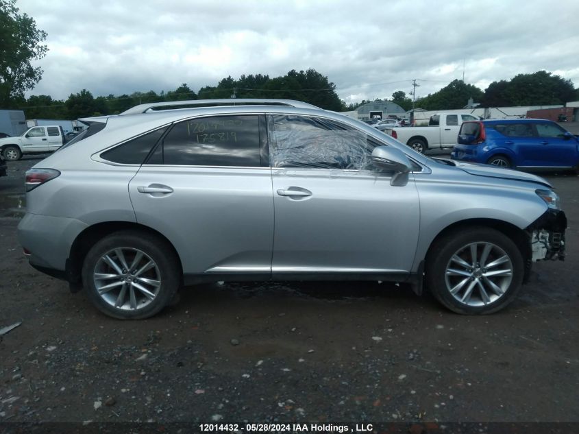 2013 Lexus Rx 350/Base/F Sport VIN: 2T2BK1BA7DC175819 Lot: 12014432