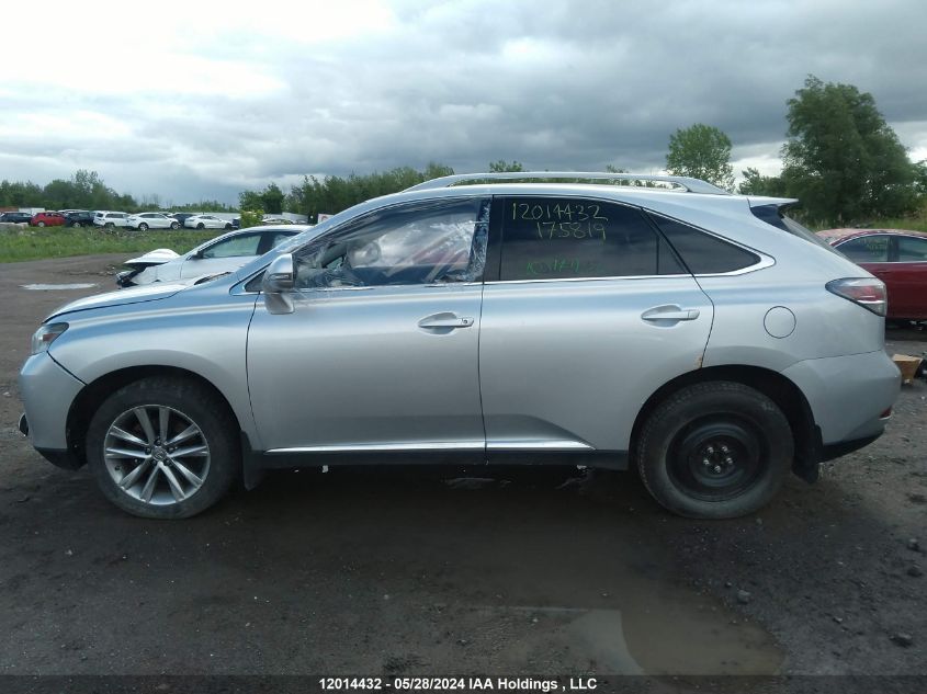 2013 Lexus Rx 350/Base/F Sport VIN: 2T2BK1BA7DC175819 Lot: 12014432