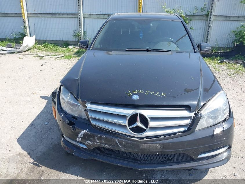 2011 Mercedes-Benz C-Class VIN: WDDGF8HB1BA513682 Lot: 12014441