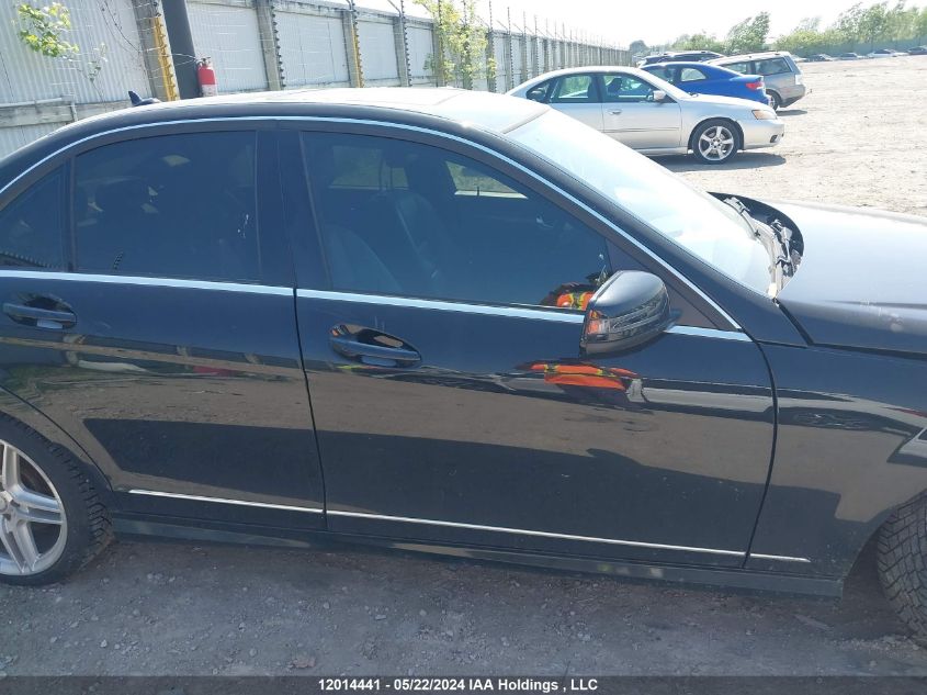 2011 Mercedes-Benz C-Class VIN: WDDGF8HB1BA513682 Lot: 12014441