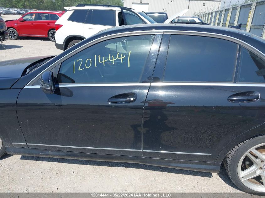 2011 Mercedes-Benz C-Class VIN: WDDGF8HB1BA513682 Lot: 12014441