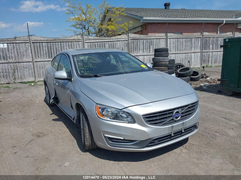 2015 Volvo S60 VIN: YV140MFL4F2365198 Lot: 12014470