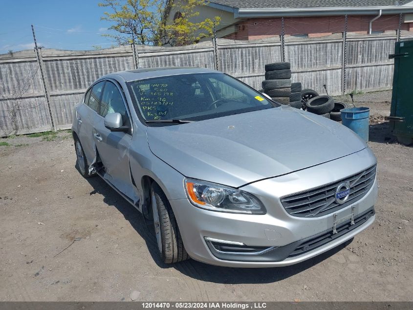 2015 Volvo S60 VIN: YV140MFL4F2365198 Lot: 12014470