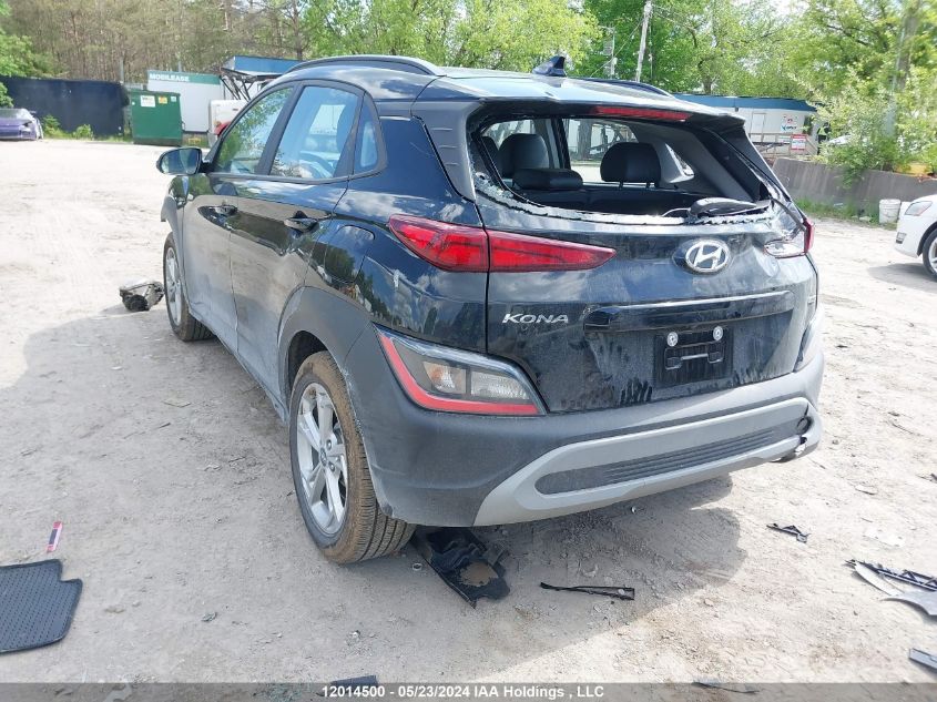 2022 Hyundai Kona Sel VIN: KM8K6CAB7NU787128 Lot: 12014500