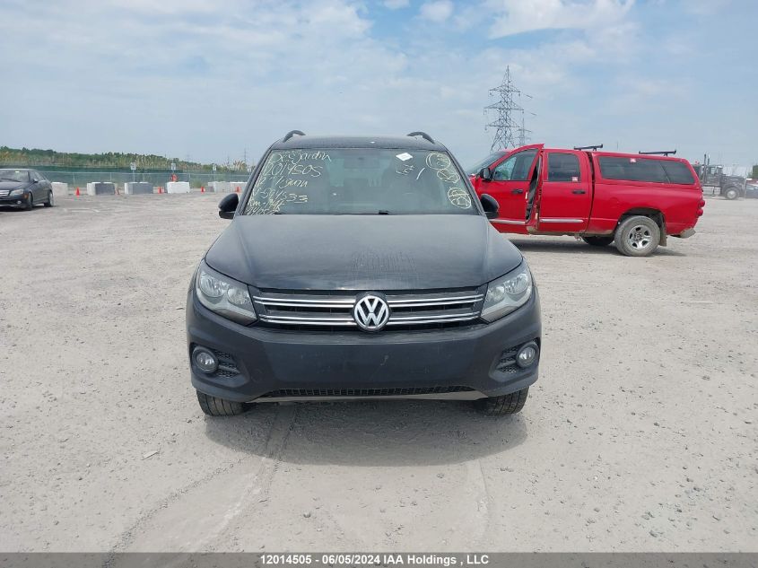 2012 Volkswagen Tiguan S/Se/Sel VIN: WVGBV7AX5CW594533 Lot: 12014505