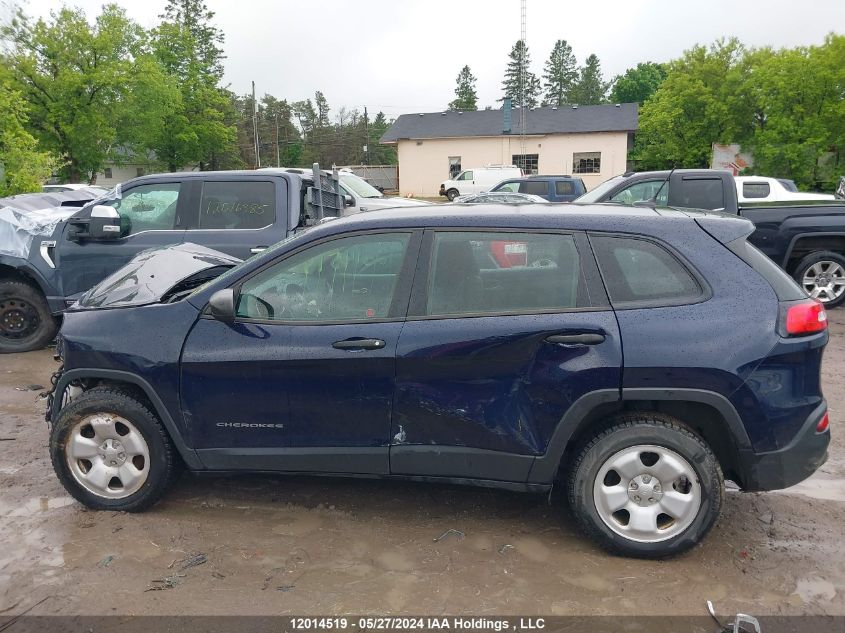 2016 Jeep Cherokee Sport VIN: 1C4PJLAB8GW288709 Lot: 12014519