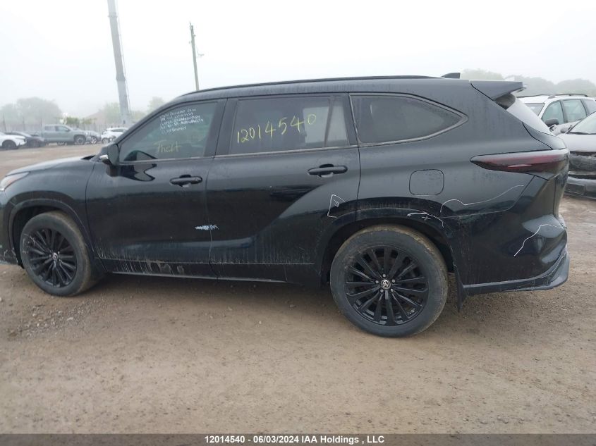 2022 Toyota Highlander VIN: 5TDLZRBH6NS164318 Lot: 12014540