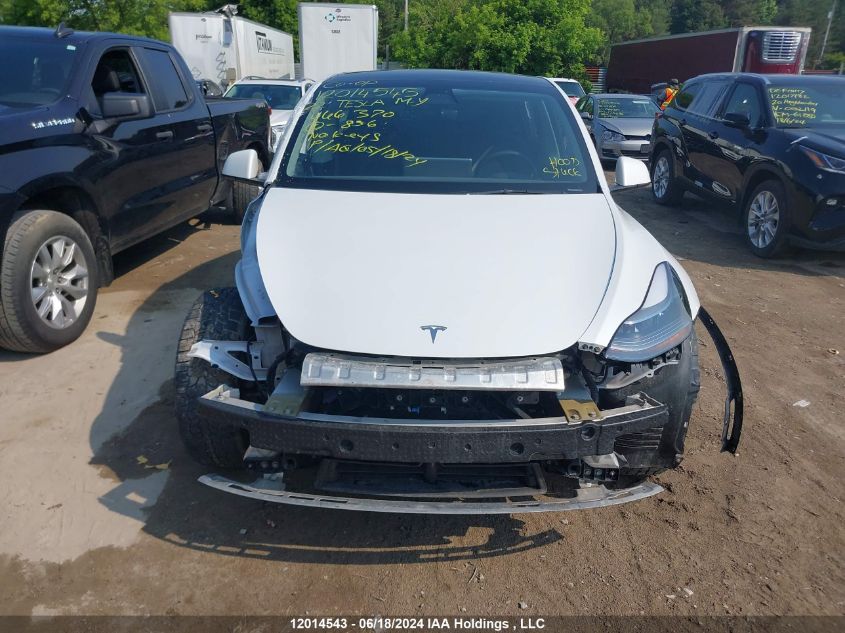 2022 Tesla Model Y VIN: 7SAYGDEF6NF466370 Lot: 12014543