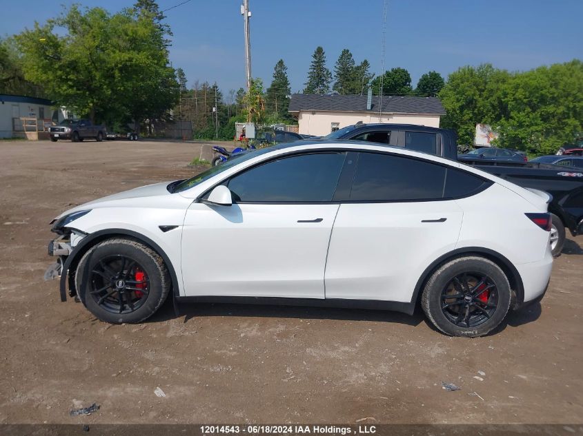 2022 Tesla Model Y VIN: 7SAYGDEF6NF466370 Lot: 12014543