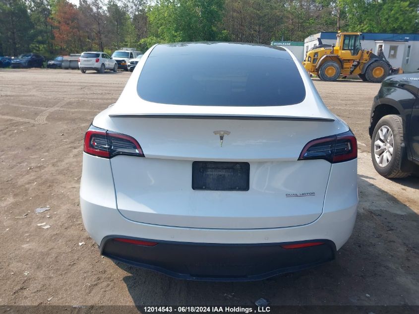 2022 Tesla Model Y VIN: 7SAYGDEF6NF466370 Lot: 12014543