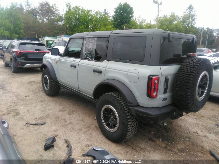 2022 Ford Bronco Badlands VIN: 1FMEE5DP1NLB45366 Lot: 12014557