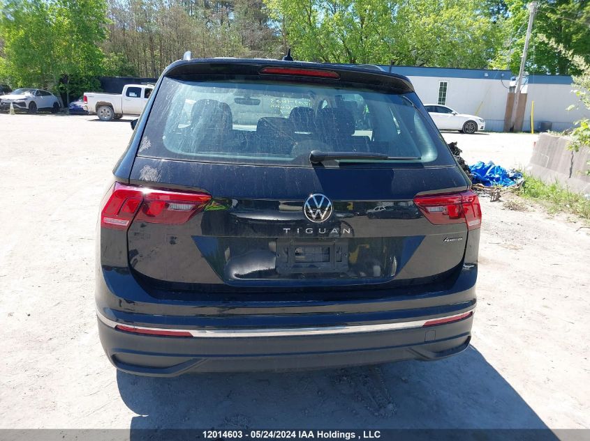 2023 Volkswagen Tiguan VIN: 3VVFB7AX7PM081824 Lot: 12014603