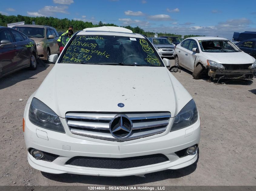 2010 Mercedes-Benz C 300 4Matic VIN: WDDGF8BB6AF415578 Lot: 12014608