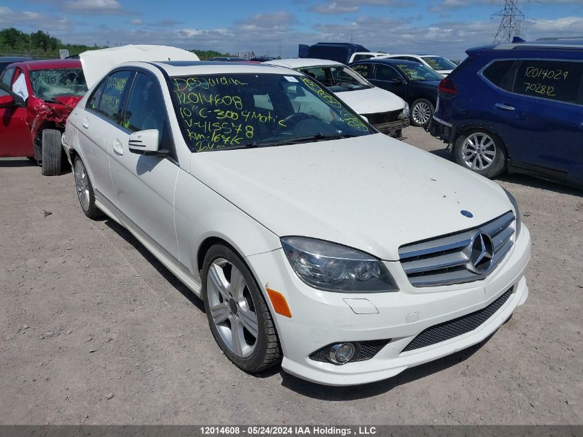 2010 Mercedes-Benz C 300 4Matic VIN: WDDGF8BB6AF415578 Lot: 12014608