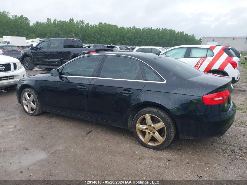 2013 Audi A4 VIN: WAUFFCFL3DN025038 Lot: 12014616