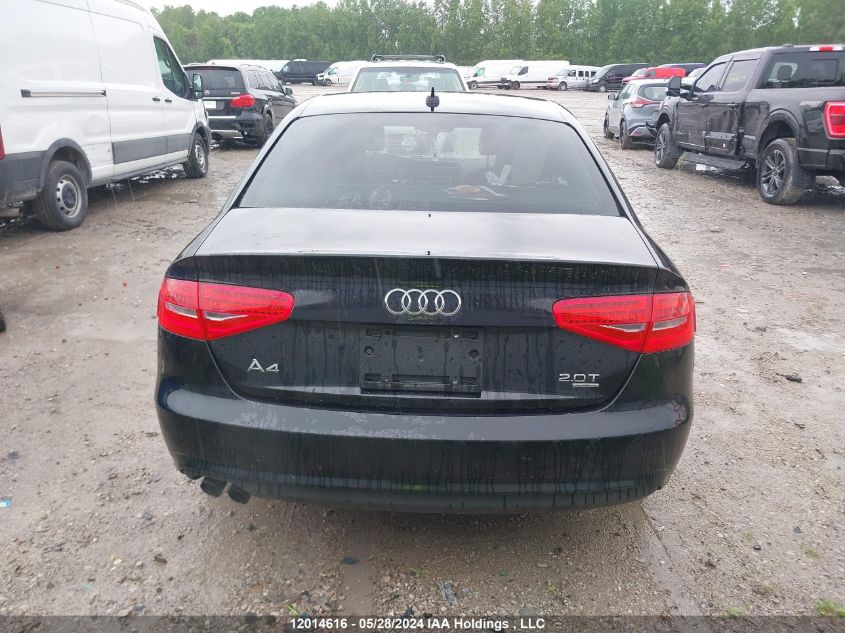 2013 Audi A4 VIN: WAUFFCFL3DN025038 Lot: 12014616