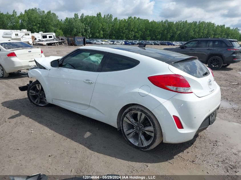 2015 Hyundai Veloster VIN: KMHTC6AD4FU226631 Lot: 12014664