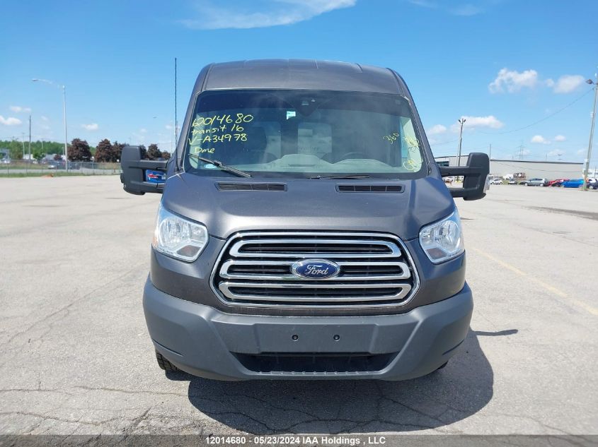 2016 Ford Transit T-250 VIN: 1FTYR2CM8GKA34978 Lot: 12014680