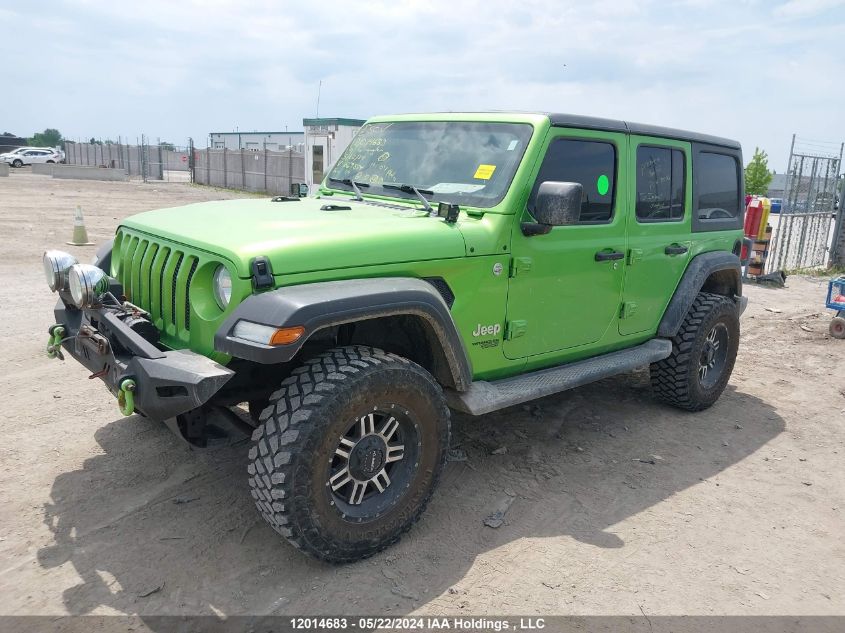 2019 Jeep Wrangler Unlimited Sport VIN: 1C4HJXDG0KW669854 Lot: 12014683