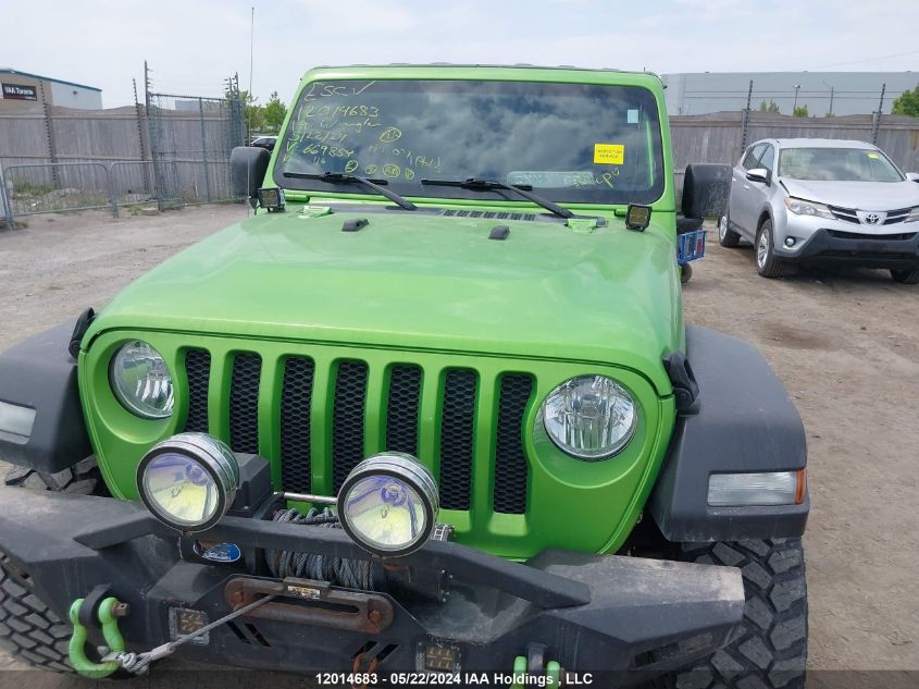 2019 Jeep Wrangler Unlimited Sport VIN: 1C4HJXDG0KW669854 Lot: 12014683