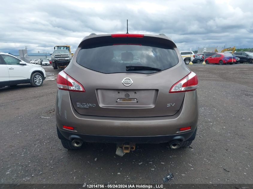 2014 Nissan Murano S/Sl/Sv/Le VIN: JN8AZ1MW1EW508484 Lot: 12014756