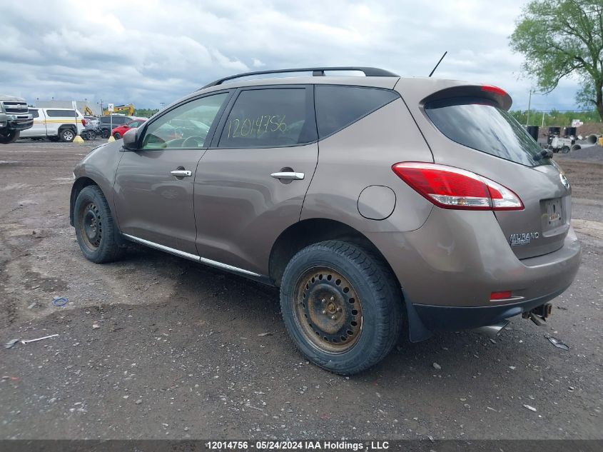 2014 Nissan Murano S/Sl/Sv/Le VIN: JN8AZ1MW1EW508484 Lot: 12014756