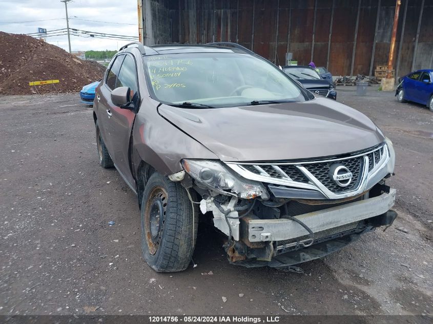 2014 Nissan Murano S/Sl/Sv/Le VIN: JN8AZ1MW1EW508484 Lot: 12014756