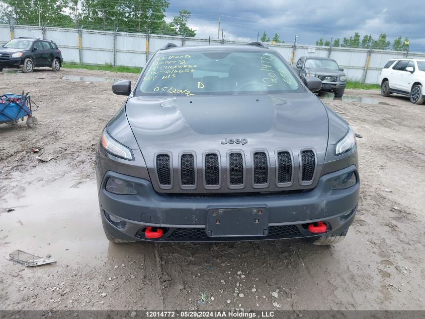 2018 Jeep Cherokee Trailhawk VIN: 1C4PJMBX2JD616659 Lot: 12014772