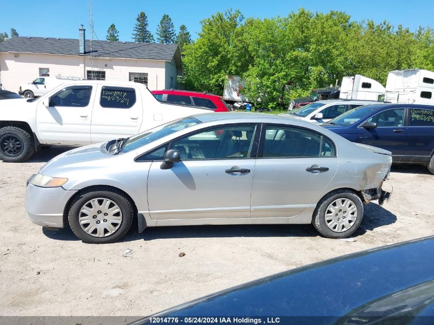 2008 Honda Civic Dx VIN: 2HGFA162X8H011909 Lot: 12014776