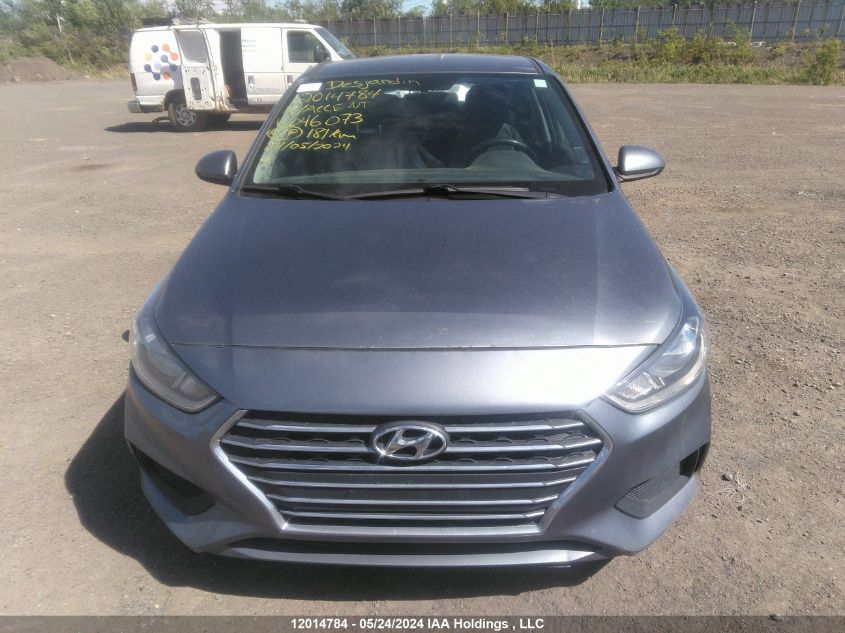 2019 Hyundai Accent Se/Sel VIN: 3KPC24A30KE046073 Lot: 12014784