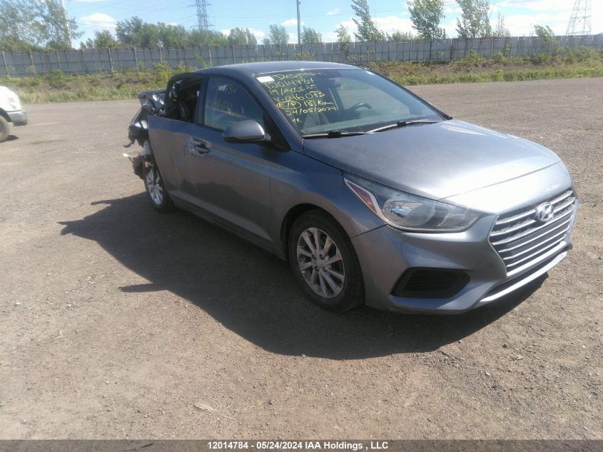 2019 Hyundai Accent Se/Sel VIN: 3KPC24A30KE046073 Lot: 12014784